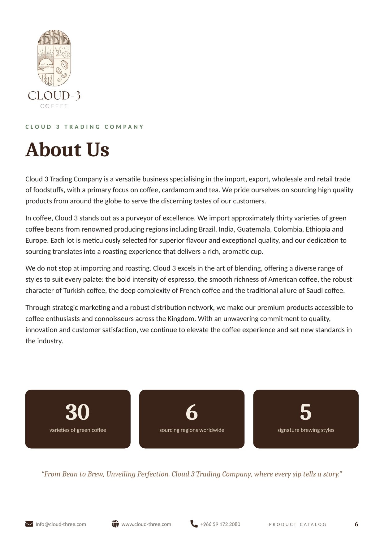 Cloud 3 Coffee — Coffee's Journey Through History
